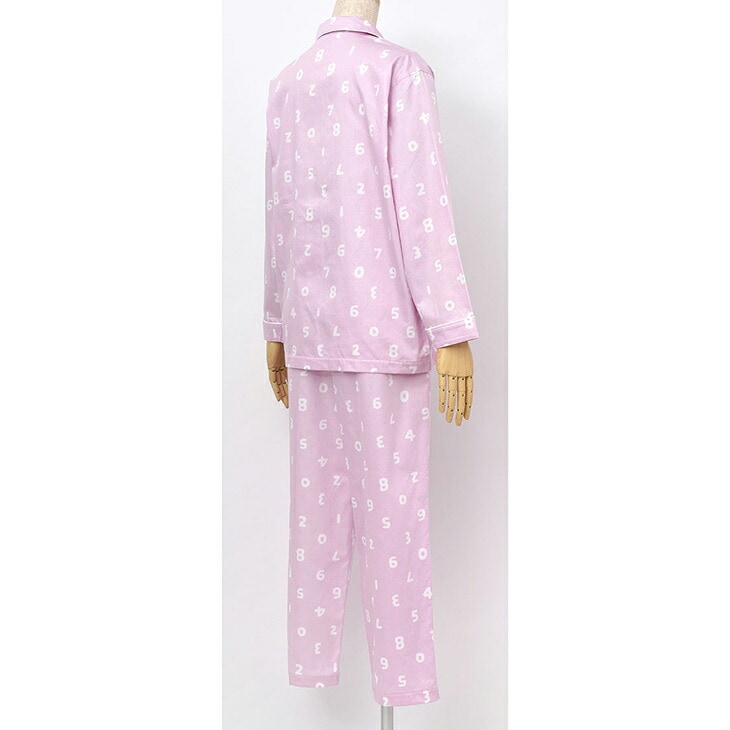 ワコール 睡眠科学 wacoal SOU・SOU ソウソウ レディース ルームウェア パジャマ 長袖長ズボン 綿100% 日本製 国産 YDX636 部屋着 綿100% サテン生地 ナイトウェア