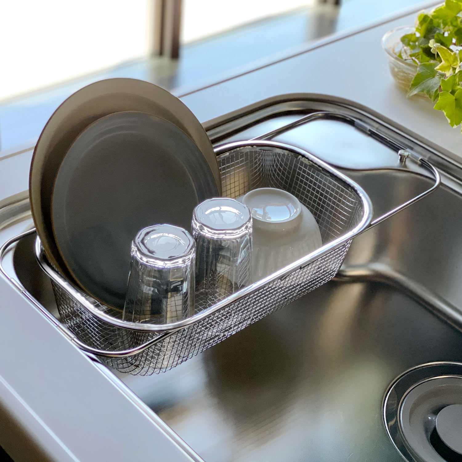 水切りかご 水切りラック すっきり暮らす 深型シンク渡しタイプ 脚高 ステンレス 食洗機対応 丸洗い 日本製 MM-700151 水切りかご 水切りラック すっきり暮らす 深型シンク渡しタイプ 脚高 ステンレス 食洗機対応 丸洗い 日本製 MM-700151