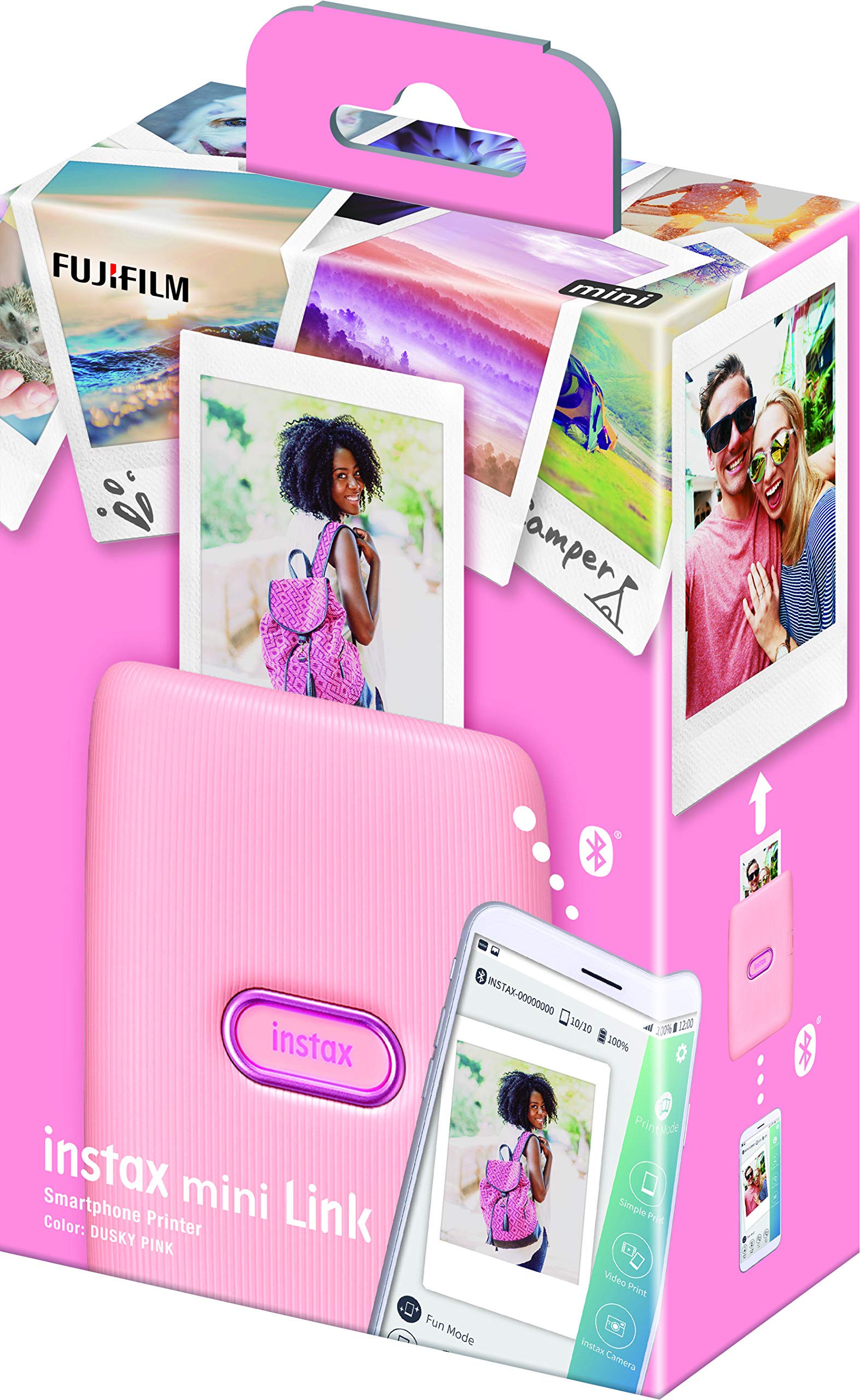 富士フイルム(FUJIFILM) チェキ スマホプリンター instax mini Link ダスキーピンク INS MINI LINK DUSKY PINK