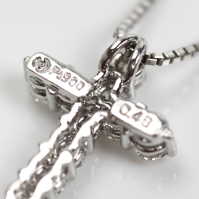 TASAKI タサキ Pt900/Pt850 プラチナ クロス 10Pダイヤ ネックレス ダイヤモンド0.48ct 4.8g 41cm レディース 中古 TASAKI タサキ Pt900/Pt850 プラチナ クロス 10Pダイヤ ネックレス ダイヤモンド0.48ct 4.8g 41cm レディース 中古