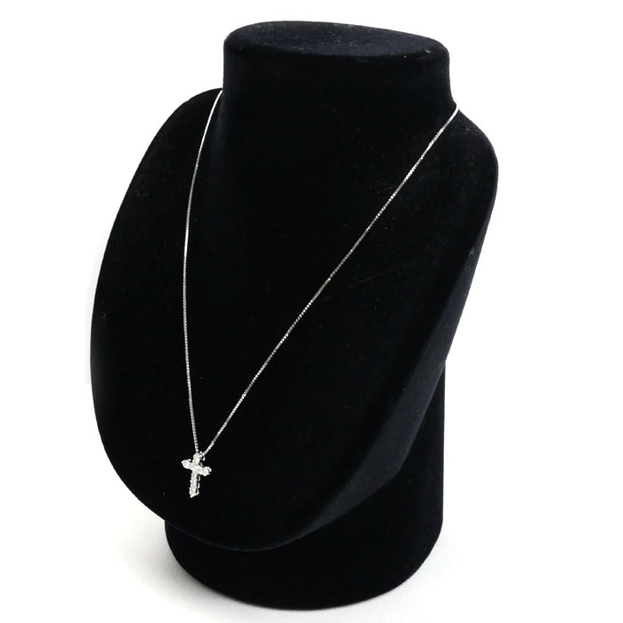 TASAKI タサキ Pt900/Pt850 プラチナ クロス 10Pダイヤ ネックレス ダイヤモンド0.48ct 4.8g 41cm レディース 中古 TASAKI タサキ Pt900/Pt850 プラチナ クロス 10Pダイヤ ネックレス ダイヤモンド0.48ct 4.8g 41cm レディース 中古