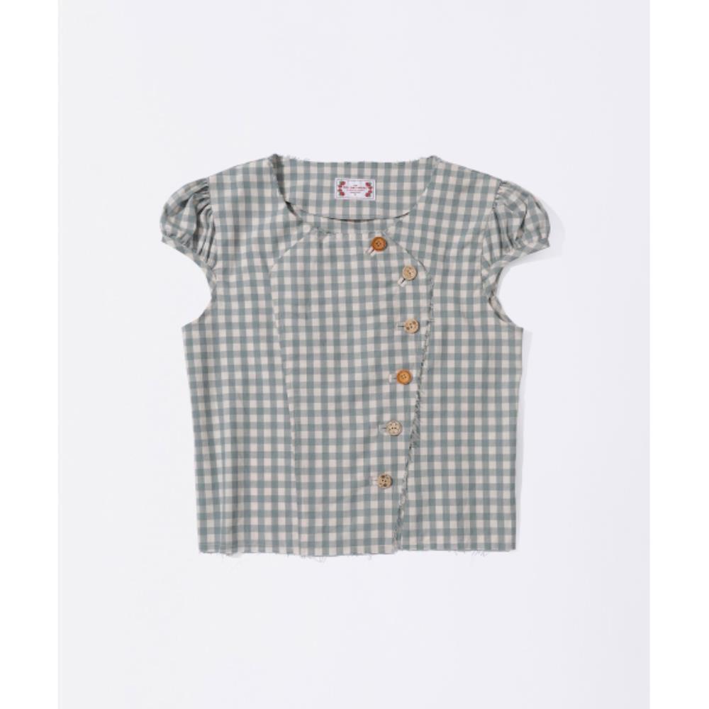 スカルプター Rosetta Puff Shirt Mint Gingham SC25S232MT