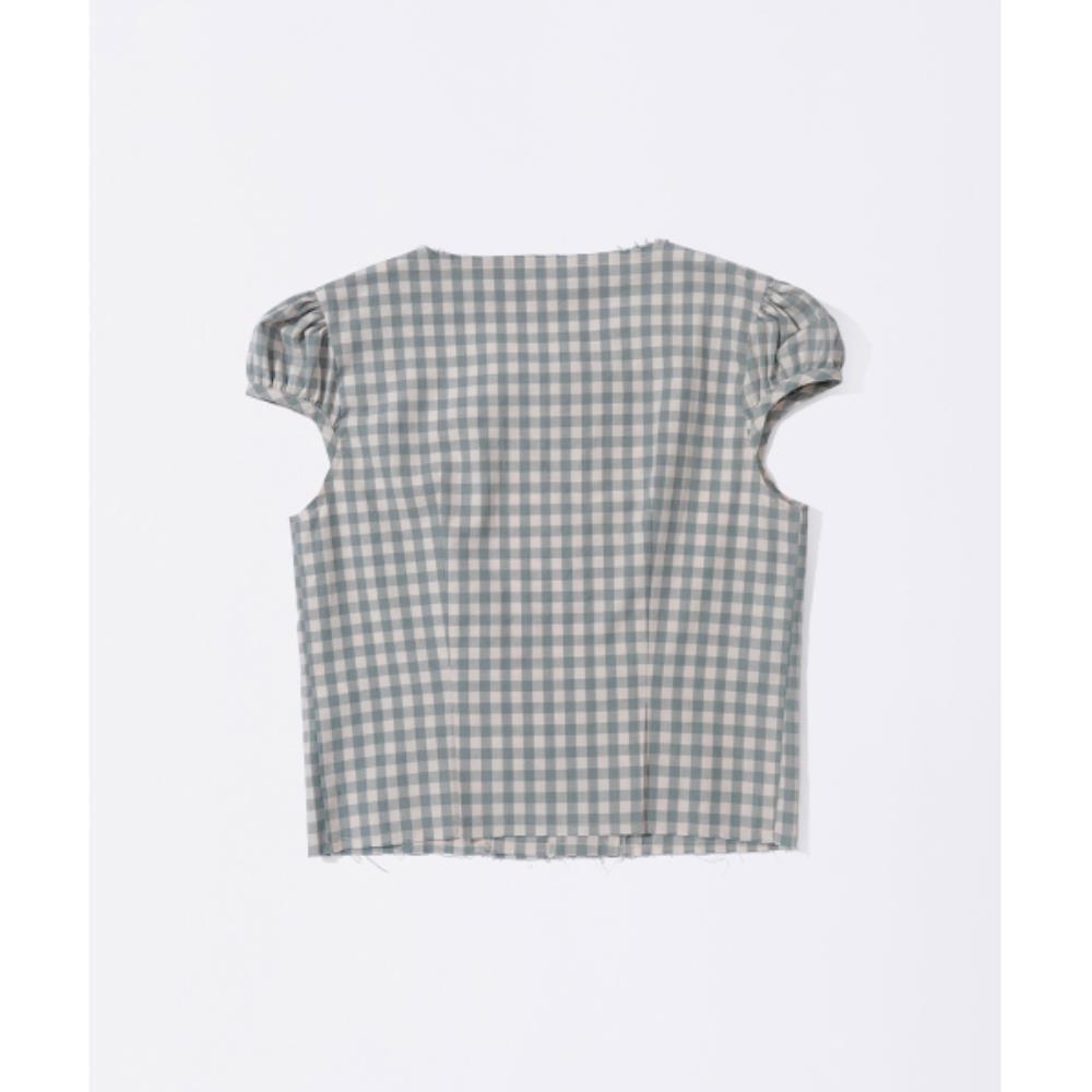 スカルプター Rosetta Puff Shirt Mint Gingham SC25S232MT