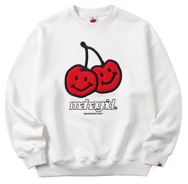 [KIRSH] X [MAHAGRID] BIG DOODLE CHERRY SWEATSHIRTS 21SS キルシー マハグリッド トレーナー  MG2BSUM460B レディース メンズ 送料無料