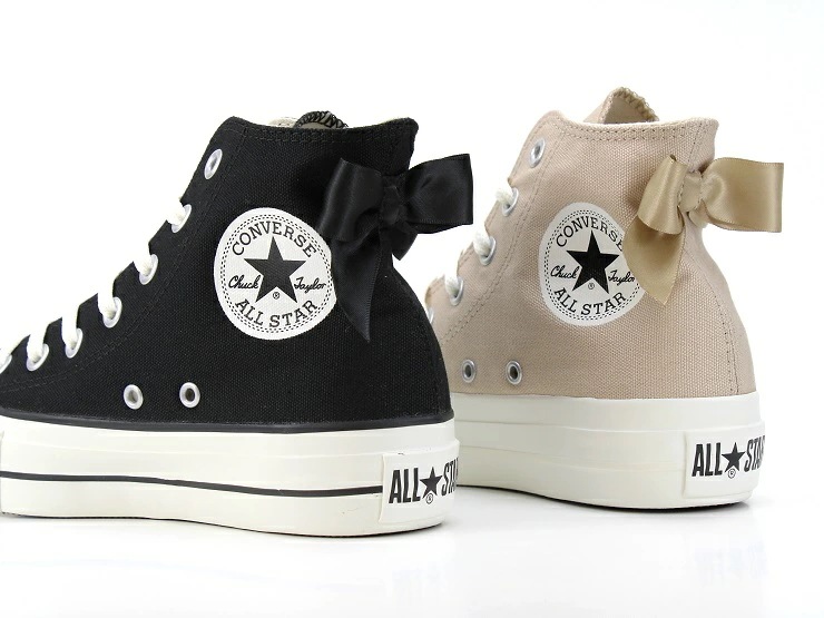 コンバース 厚底 オールスター PLTS バックリボン HI スモーキーベージュ ブラック CONVERSE ALL STAR PLTS BACKRIBBON HI 31315930 31315931 コンバース 厚底 オールスター PLTS バックリボン HI スモーキーベージュ ブラック CONVERSE ALL STAR PLTS BACKRIBBON HI 31315930 31315931