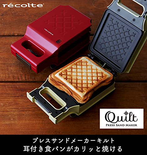 レコルト プレスサンドメーカー キルト レッド RPS-1 レコルト プレスサンドメーカー キルト レッド RPS-1