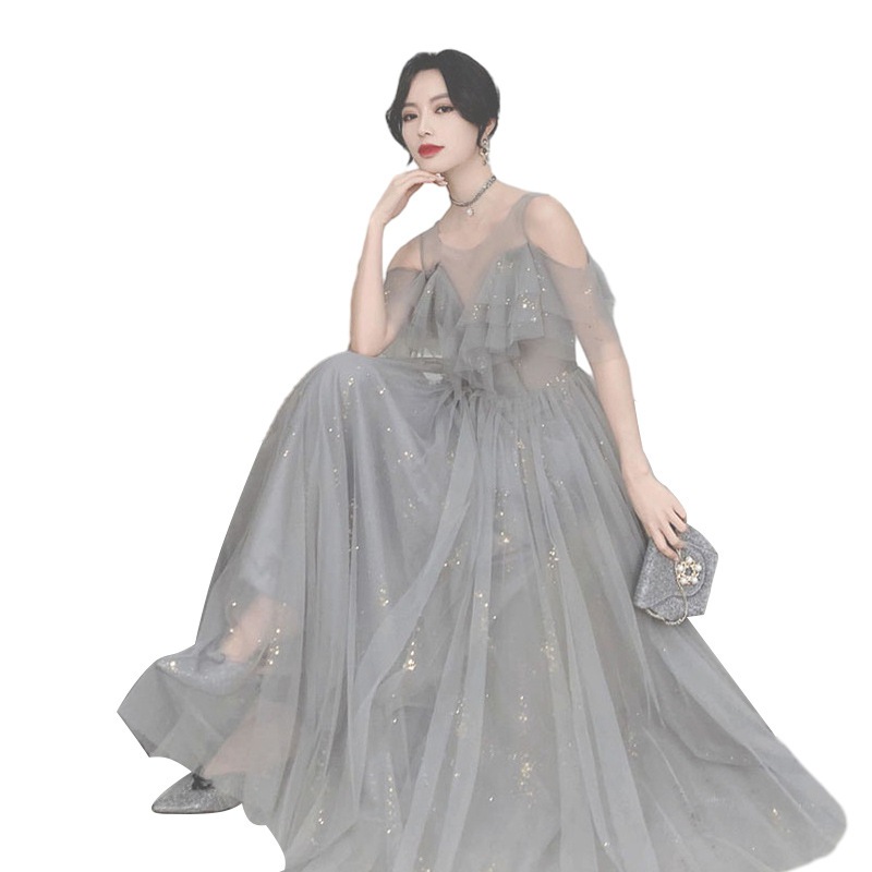 花嫁介添人宴会新しいスリムウェディング卒業イブニングドレス