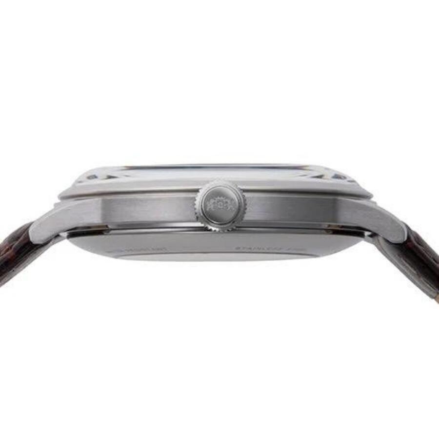 クラシック バンビーノ 機械式 自動巻き 手巻付 ボンベ文字盤 革ベルト セミスケルトン シルバー メンズ RN-AG0005S 腕時計 クラシック バンビーノ 機械式 自動巻き 手巻付 ボンベ文字盤 革ベルト セミスケルトン シルバー メンズ RN-AG0005S 腕時計