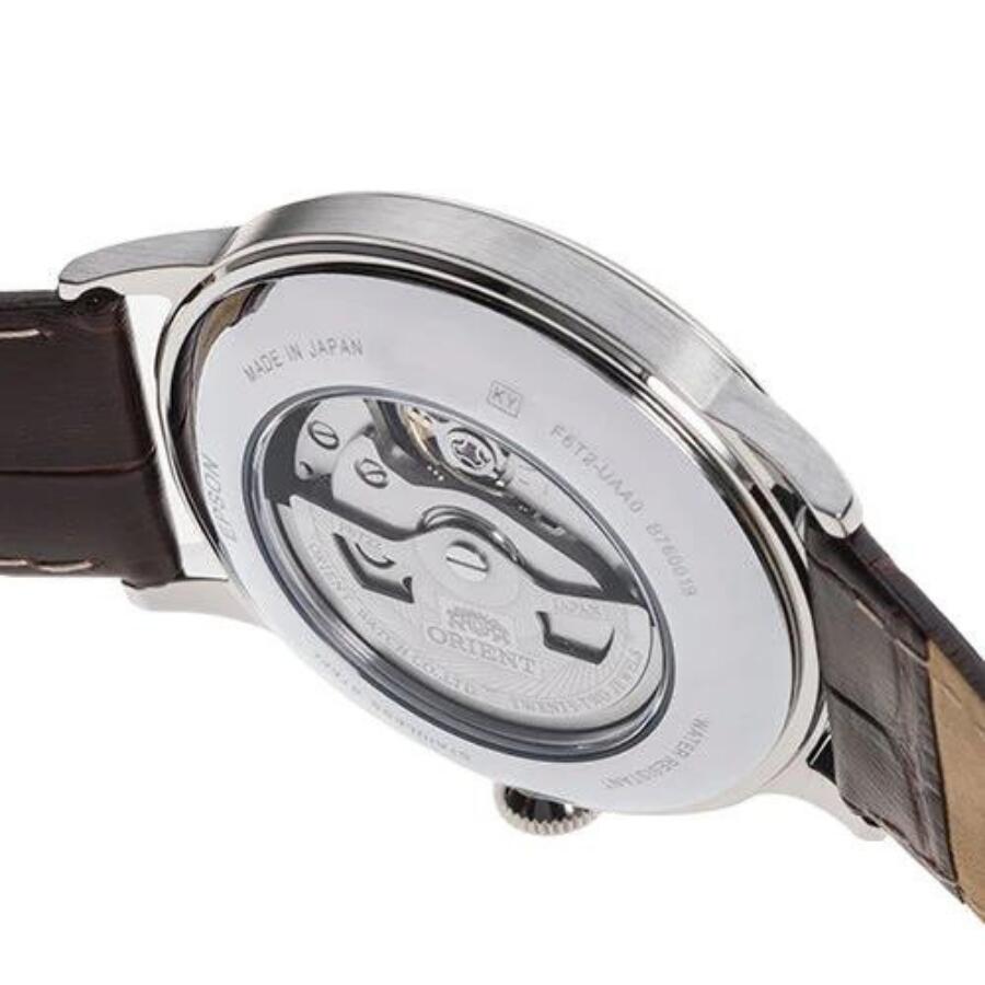 クラシック バンビーノ 機械式 自動巻き 手巻付 ボンベ文字盤 革ベルト セミスケルトン シルバー メンズ RN-AG0005S 腕時計 クラシック バンビーノ 機械式 自動巻き 手巻付 ボンベ文字盤 革ベルト セミスケルトン シルバー メンズ RN-AG0005S 腕時計