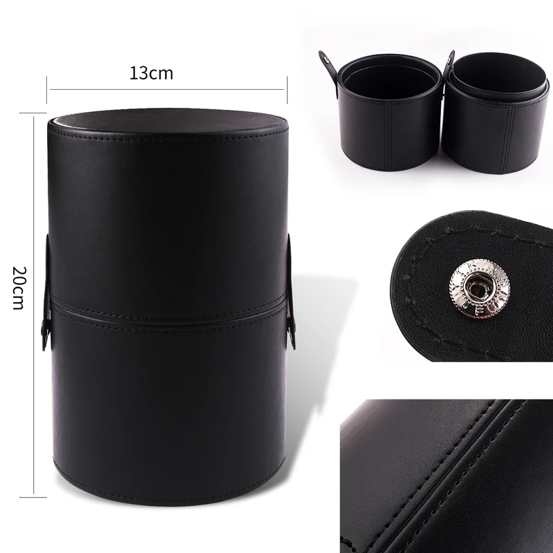 Beili-プロのメイクアップブラシセット天然ヤギの髪ファンデーションパウダー輪郭アイシャドウ黒