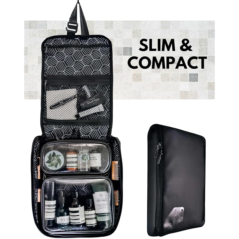 即納：サイドバイサイド(SIDE BY SIDE) 出張やカップル旅行に最適 スーツケースの隙間に押し込める 薄さ4cm 着脱式CUBEポーチにより衛生的に管理 ギフトボックス付き TRAVEL PA