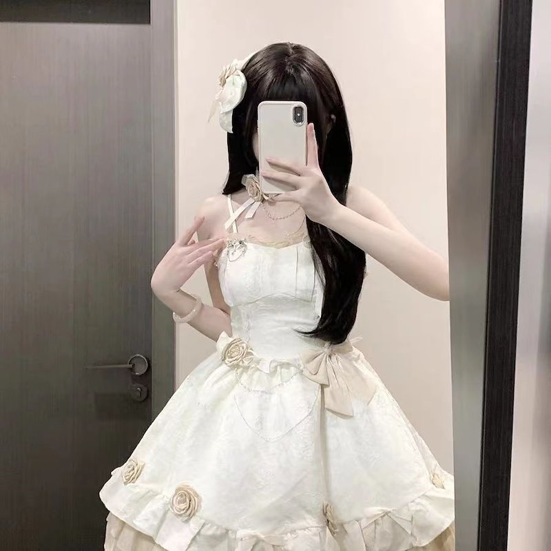 新作 ロリータ洋装 キャミソールワンピースJSK OP ワンピースワンピース メイド服 コスプレ 新作 ロリータ洋装 キャミソールワンピースJSK OP ワンピースワンピース メイド服 コスプレ