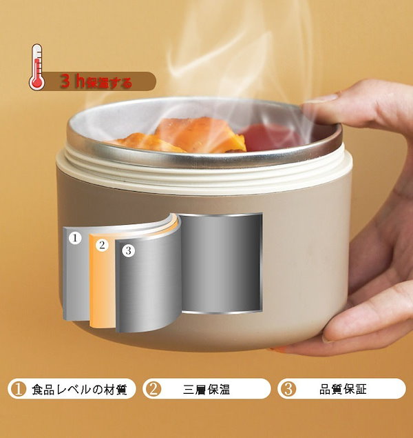 304ステンレス製保温弁当箱 大容量3段*6 304ステンレス製保温弁当箱 大容量3段*6 保温弁当箱 メンズ 3段 大容量