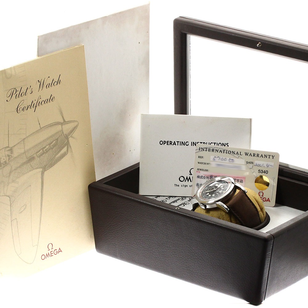 オメガ OMEGA 5700.50.07 ミュージアムコレクション パイロットウォッチ 世界限定4938本 手巻き メンズ 箱・保証書付き_901387【中古】 オメガ OMEGA 5700.50.07 ミュージアムコレクション パイロットウォッチ 世界限定4938本 手巻き メンズ 箱・保証書付き_901387【中古】