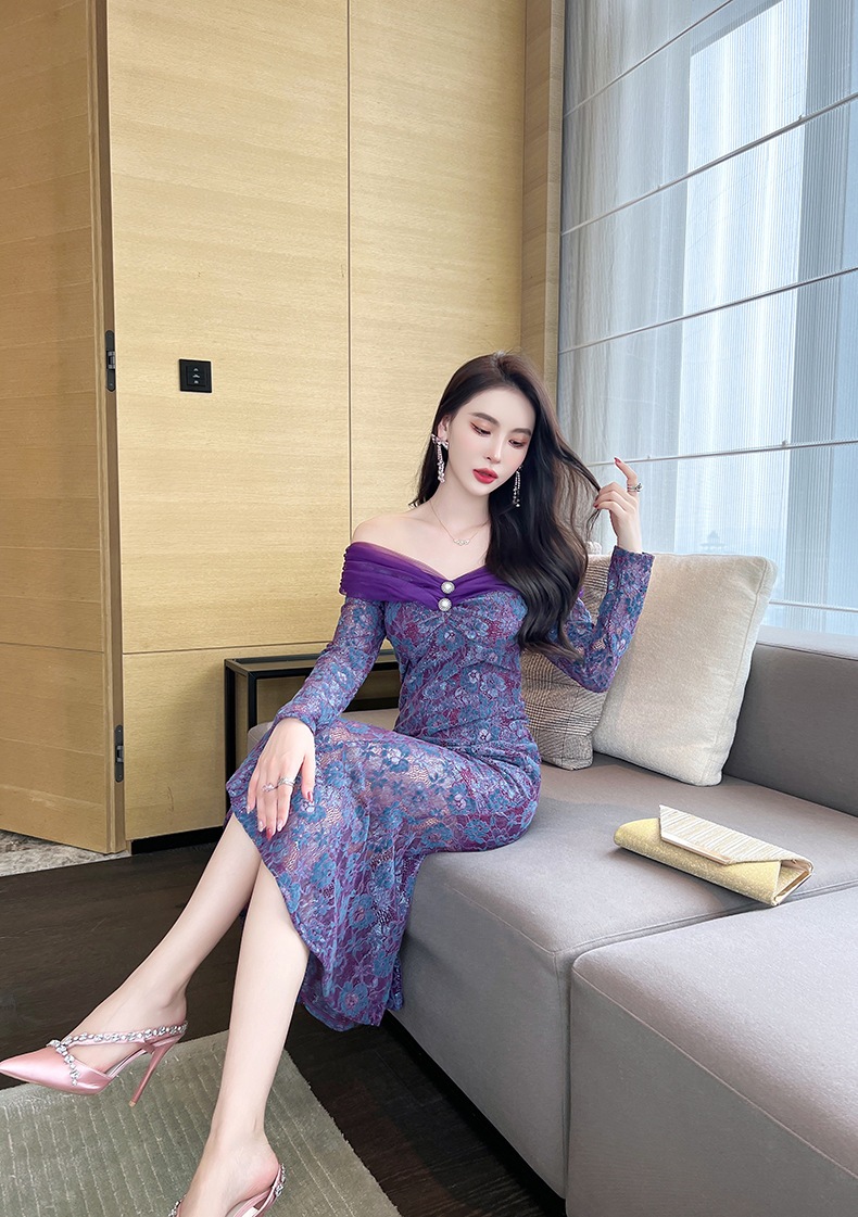 【Fellow 20%割】【JY.上品】 秋 ベアワンピ オフショルダー レース マーメイド ドッキング パーティードレス 着痩せ 大人 お呼ばれ 同窓会 披露宴 卒業式 結婚式 ウェディング 二次会 【Fellow 20%割】【JY.上品】 秋 ベアワンピ オフショルダー レース マーメイド ドッキング パーティードレス 着痩せ 大人 お呼ばれ 同窓会 披露宴 卒業式 結婚式 ウェディング 二次会