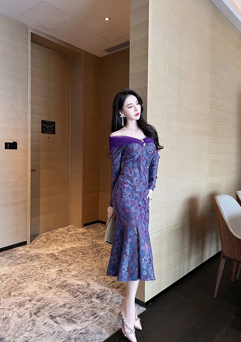 【Fellow 20%割】【JY.上品】 秋 ベアワンピ オフショルダー レース マーメイド ドッキング パーティードレス 着痩せ 大人 お呼ばれ 同窓会 披露宴 卒業式 結婚式 ウェディング 二次会 【Fellow 20%割】【JY.上品】 秋 ベアワンピ オフショルダー レース マーメイド ドッキング パーティードレス 着痩せ 大人 お呼ばれ 同窓会 披露宴 卒業式 結婚式 ウェディング 二次会