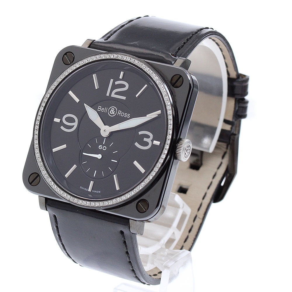 ベル&ロス Bell&Ross BRS-98-BCS ダイヤベゼル クォーツ レディース 美品 _899160【中古】 ベル&ロス Bell&Ross BRS-98-BCS ダイヤベゼル クォーツ レディース 美品 _899160【中古】