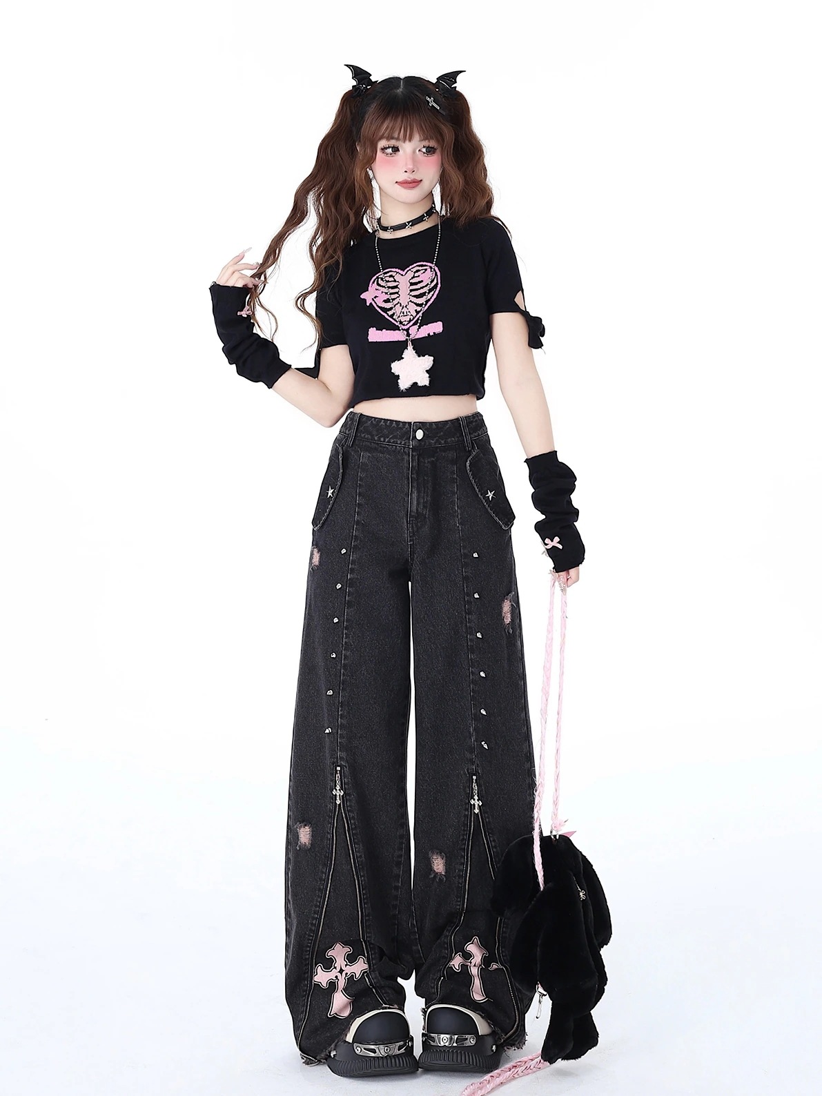 2024秋冬 デニムパンツ ボトムス ジーンズ ファッション系スタイル ゆるダボ ジーンズ シルエット加工 カジュアル 春夏 メンズライク