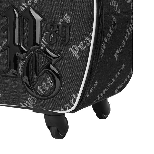 (Paris Gates) 女性用柄刺繍入りロゴハーフムーンホイールキャリア