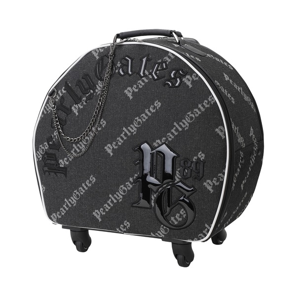 (Paris Gates) 女性用柄刺繍入りロゴハーフムーンホイールキャリア