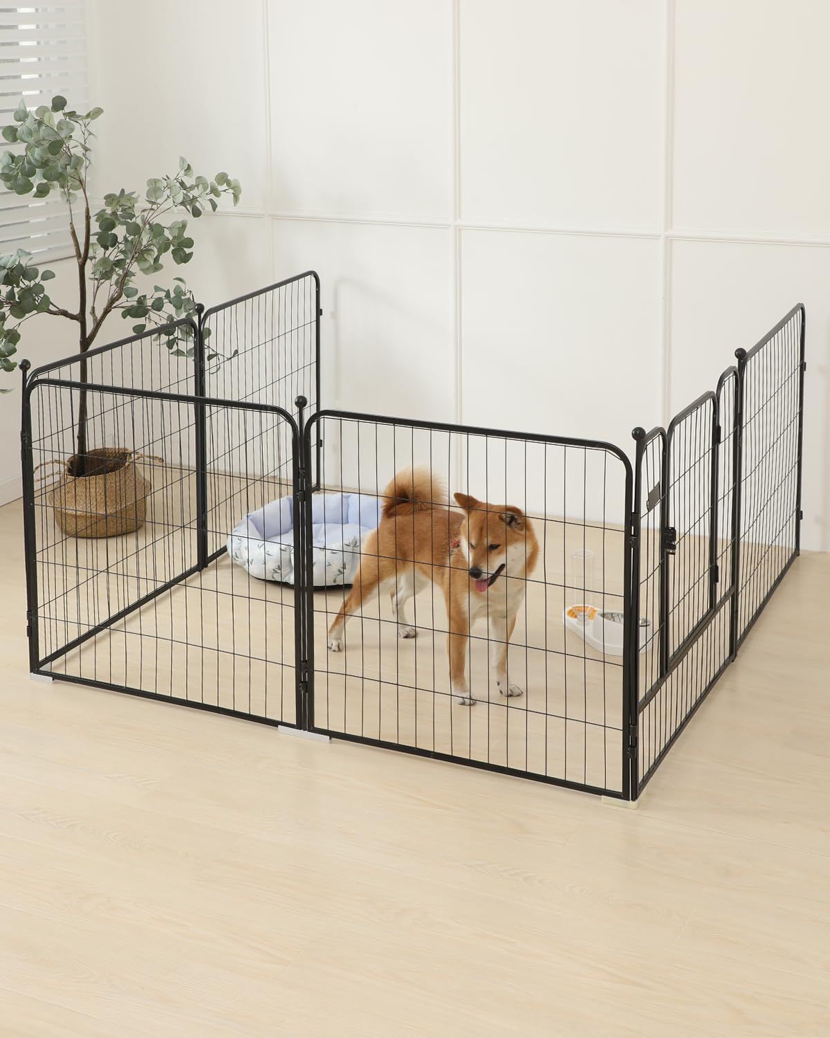 ペットサークル 犬 サークル 大型犬 中型犬用 80cm 100cm ゲージ ペットフェンス 折り畳み式 スチール製 室内室外兼用 (8枚) ペットサークル 犬 サークル 大型犬 中型犬用 80cm 100cm ゲージ ペットフェンス 折り畳み式 スチール製 室内室外兼用 (8枚)