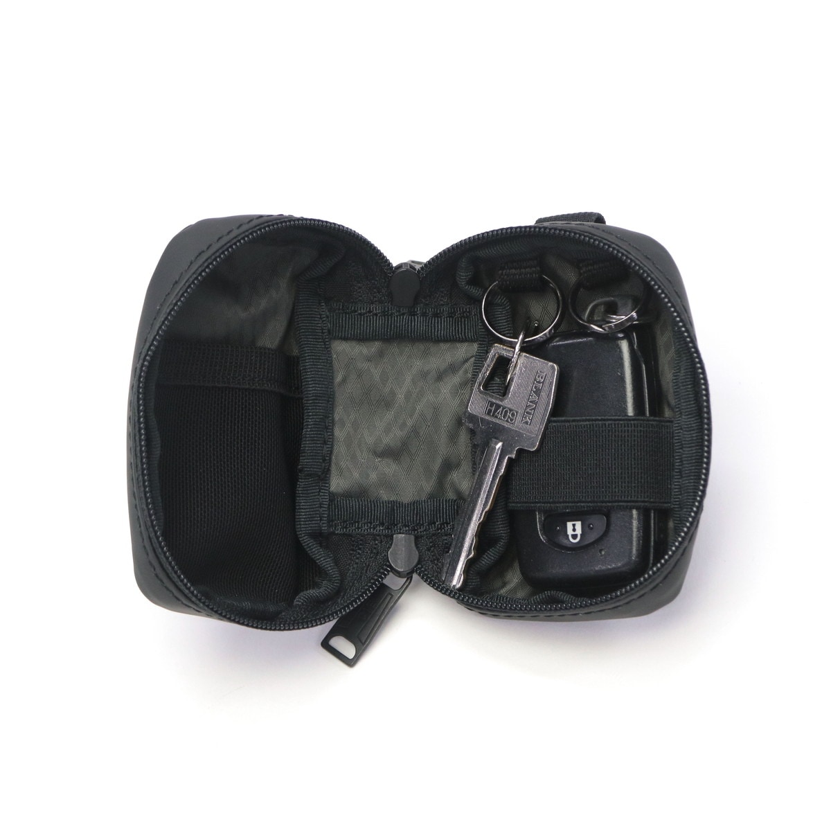 メンズ レディース ブランド 小型 コンパクト 鍵入れ ポーチ 小物入れ 防水 撥水 軽量 ラウンドファスナー 日本製 GRID3 KEY CASE - S (ATT-07) 032064