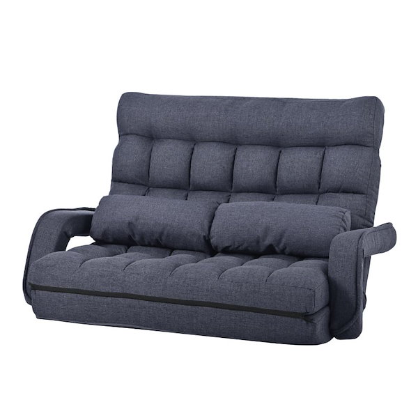 Qoo10] 座椅子 二人掛け 4WAY 連動肘つき