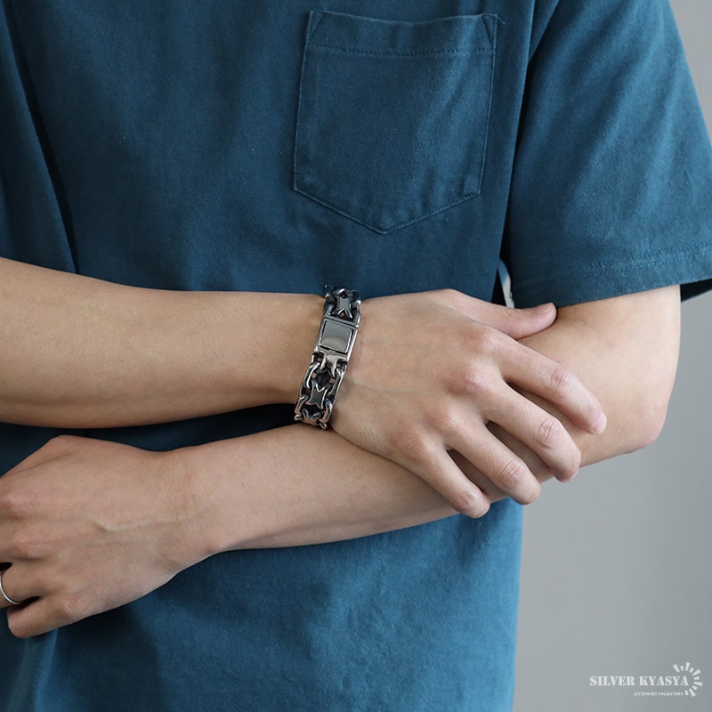 ステンレス ダブルアンカーチェンブレス [b669]