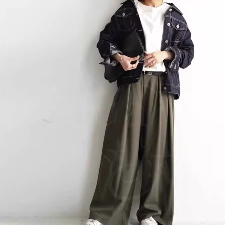 レディース パンツ ボトムス ロングパンツ ワイドパンツ ロング ワイド ポケット ハイウエスト かわいい 大人可愛い きれいめ シンプル カジュアル 上品 おしゃれ かっこいい レトロ こなれ感