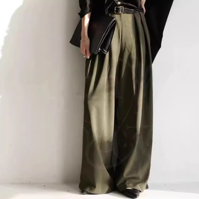 レディース パンツ ボトムス ロングパンツ ワイドパンツ ロング ワイド ポケット ハイウエスト かわいい 大人可愛い きれいめ シンプル カジュアル 上品 おしゃれ かっこいい レトロ こなれ感