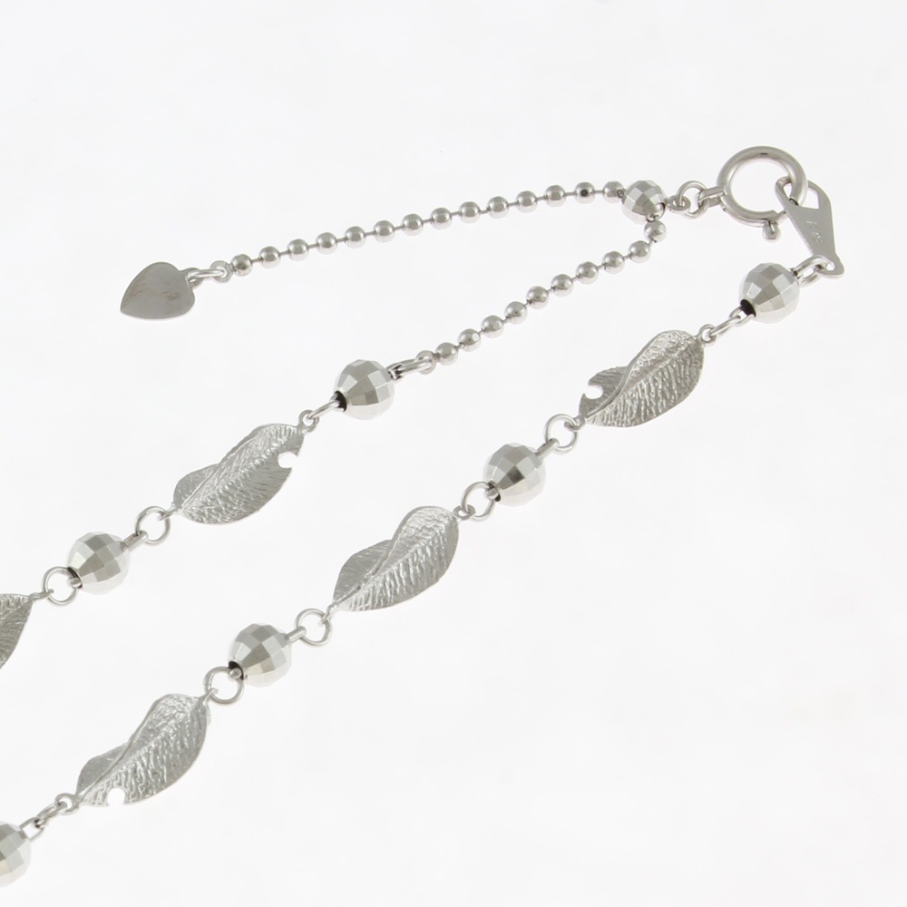 木の葉 ネックレス 18金 レディース 中古
