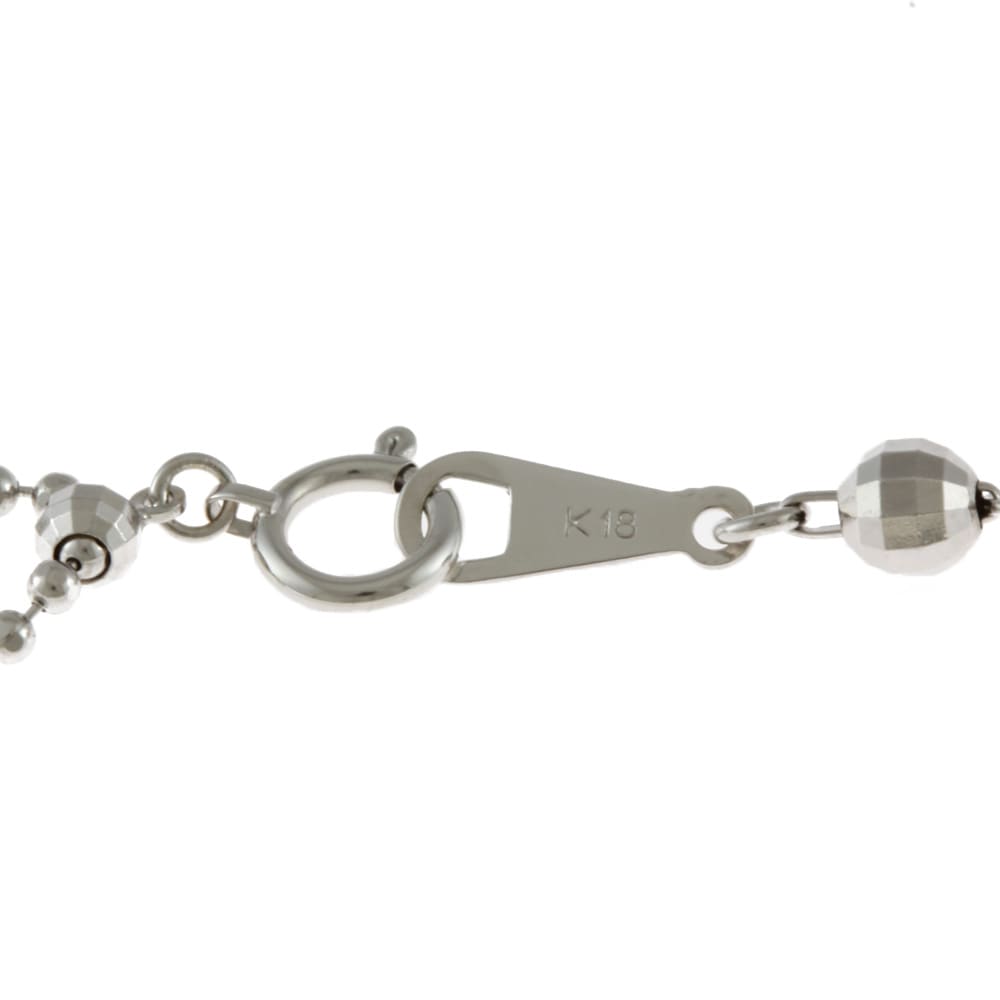木の葉 ネックレス 18金 レディース 中古