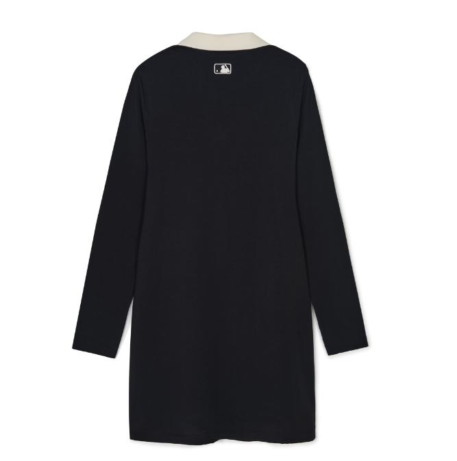 Open Collar Varsity Slim Fit Dress