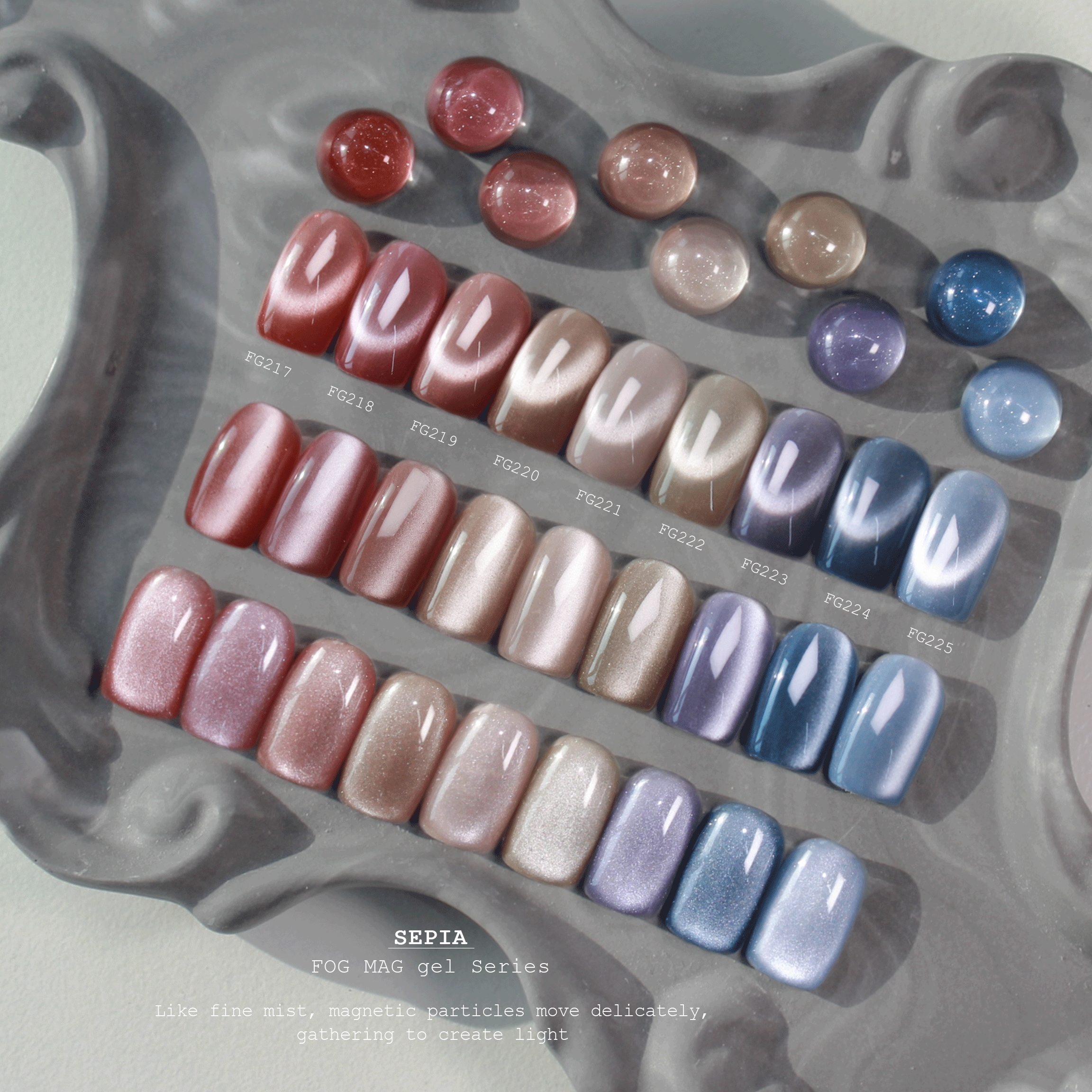 FROM THE NAIL【Sepia】マグネット9色セット カラージェル 韓国ネイル