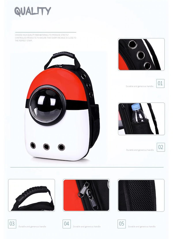 Qoo10] 宇宙船カプセル型 バッグ ペット用品 猫
