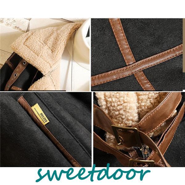 ムートンコート メンズ ボア アウター 裏ボア ブルゾン 裏起毛 おしゃれ 防寒 冬 ゆったり 暖かい 毛皮コート