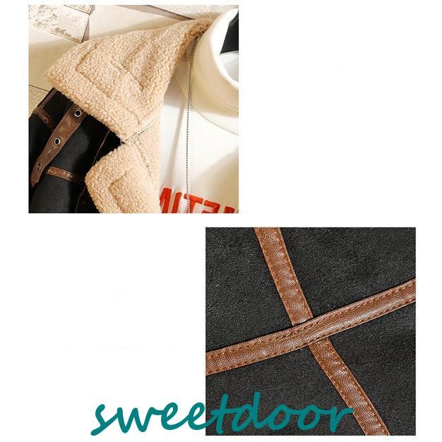 ムートンコート メンズ ボア アウター 裏ボア ブルゾン 裏起毛 おしゃれ 防寒 冬 ゆったり 暖かい 毛皮コート