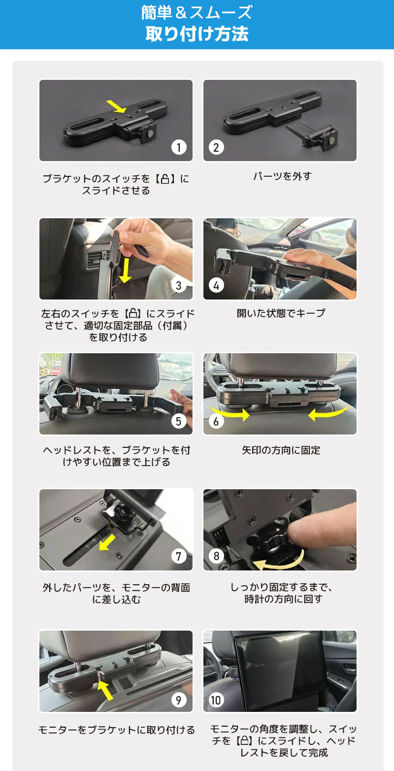 11.6インチ 大画面 車載用モニター DVDプレイヤー 後部座席 IPS 2台 11.6インチ 大画面 車載用モニター DVDプレイヤー 後部座席 IPS 2台