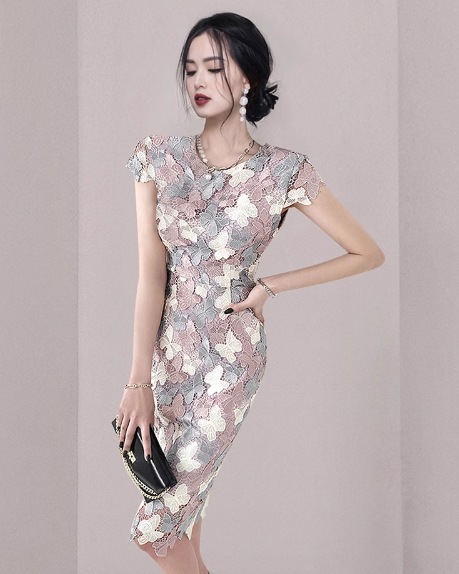 レディース ワンピース ドレス タイトスカート 膝丈 ミモレ 半袖 ラウンドネック タイト スリム 細身 フェミニン レース 刺繍 シフォン ファスナー 透け感 薄手 かわいい 大人可愛い きれいめ レディース ワンピース ドレス タイトスカート 膝丈 ミモレ 半袖 ラウンドネック タイト スリム 細身 フェミニン レース 刺繍 シフォン ファスナー 透け感 薄手 かわいい 大人可愛い きれいめ