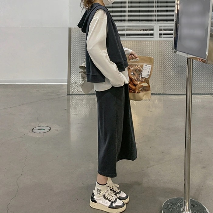 セットアップ レディース スカート Tシャツ ベスト フード スウェット トップス 長袖 3点セット エレガント カジュアル きれいめ フェミニン ミモレ丈 大人 可愛い ナチュラル おしゃれ レイヤ セットアップ レディース スカート Tシャツ ベスト フード スウェット トップス 長袖 3点セット エレガント カジュアル きれいめ フェミニン ミモレ丈 大人 可愛い ナチュラル おしゃれ レイヤ