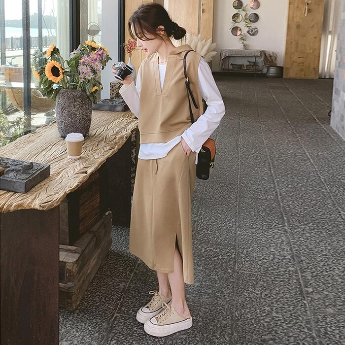 セットアップ レディース スカート Tシャツ ベスト フード スウェット トップス 長袖 3点セット エレガント カジュアル きれいめ フェミニン ミモレ丈 大人 可愛い ナチュラル おしゃれ レイヤ セットアップ レディース スカート Tシャツ ベスト フード スウェット トップス 長袖 3点セット エレガント カジュアル きれいめ フェミニン ミモレ丈 大人 可愛い ナチュラル おしゃれ レイヤ