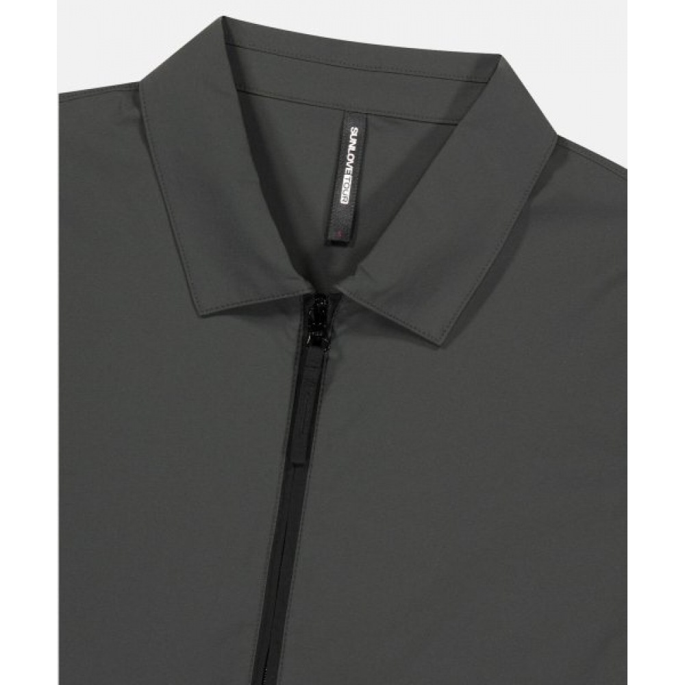 SUNLOVE W 東レ エアロジップシャツチャコール