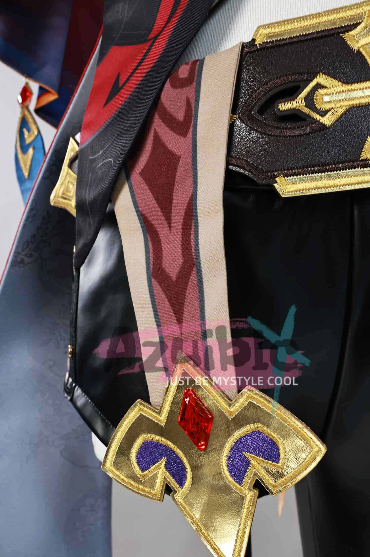 Azuiblc　原神 チャスカ コスプレ衣装　高級コス衣装セット神の眼+腕飾り+帽子 豪華付属品 完全再現 コスプレ/コレクション向け