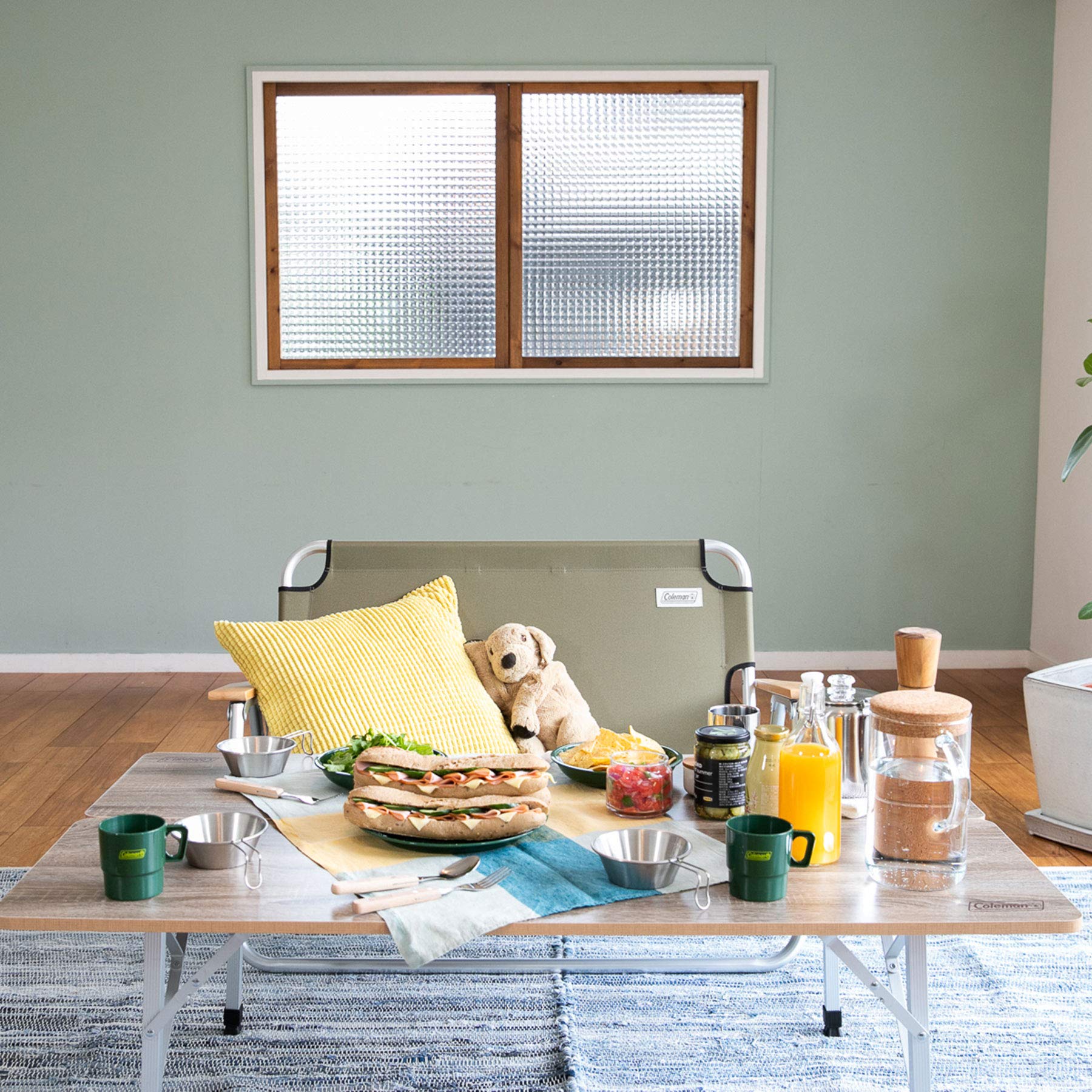 Coleman(コールマン) ベンチ リラックスフォールディングベンチ オリーブ 約3.8kg 2000033807 アウトドアチェアー キャンプ ガーデン リビング 耐荷重160kg