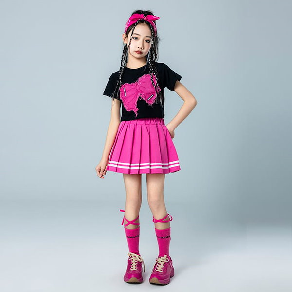 Qoo10] 大人気 上品 プリーツスカート ピンク