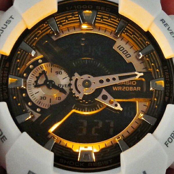 国内正規品 カシオ Gショック 時計 メンズ 腕時計 手表 ホワイト アナデジ GA-110RG-7AJF ビジネス 男性 誕生日ギフト 記念日 ポイント消化