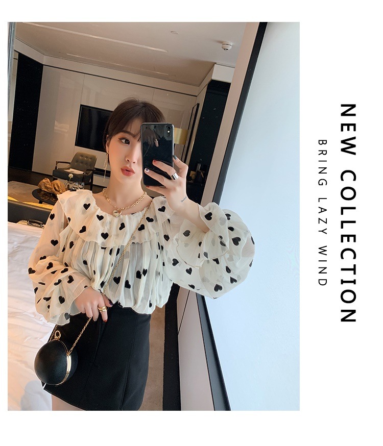 ふんわり パフスリーブ りぼん レディース ファッション トップス ブラウス 可愛い シフォン きれいめ おしゃれ 大きめ 夏 春 秋 韓国 20代 30代 4229