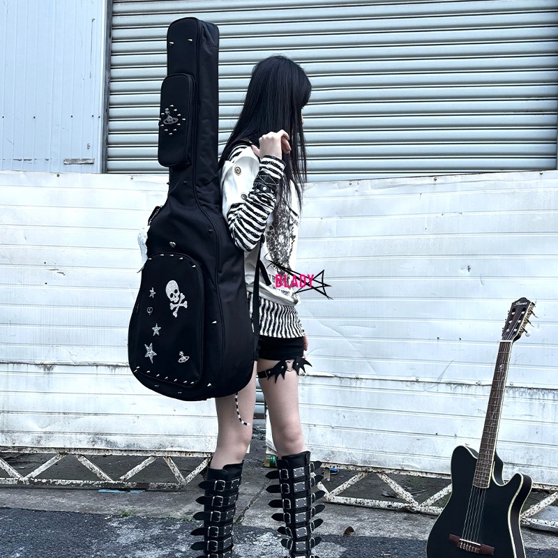 [パンクゴッドマザー]ギターバッグパーソナリティサターンエレクトリックギターベース41インチアキーンギターバッグ厚くなったピアノバッグ