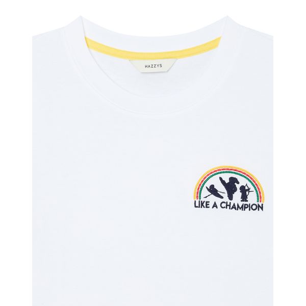 (ヘッジスレディース) 24SS ホワイト T シャツ HSTS4BL61WT (ヘッジスレディース) 24SS ホワイト T シャツ HSTS4BL61WT