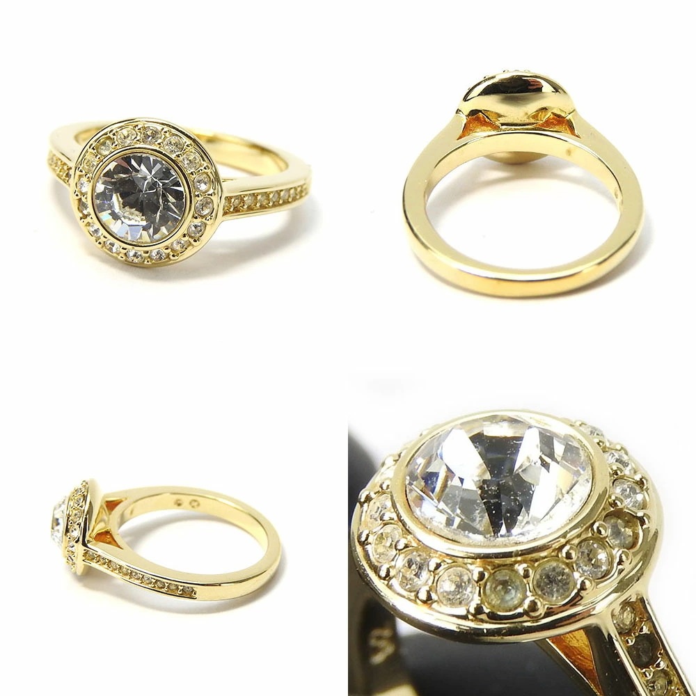 中古 スワロフスキー 指輪 リング 約10.5号 約4.0g クリスタル ゴールド GP メッキ アクセサリー 小物 レディース 女性 swarovski accessories ring 中古 スワロフスキー 指輪 リング 約10.5号 約4.0g クリスタル ゴールド GP メッキ アクセサリー 小物 レディース 女性 swarovski accessories ring